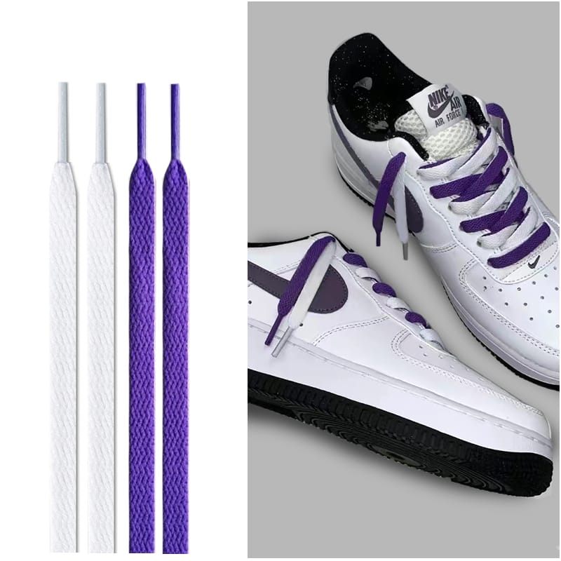 Шнурки Gorilla Guard Nike Air Force 1 White-Purple Laces