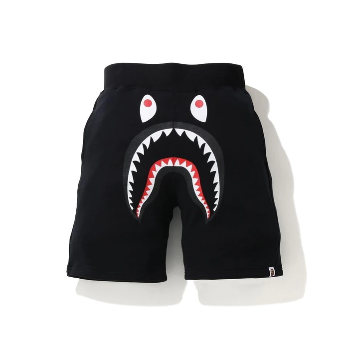 Спортивные шорты BAPE Shark Sweat Shorts Black/Black