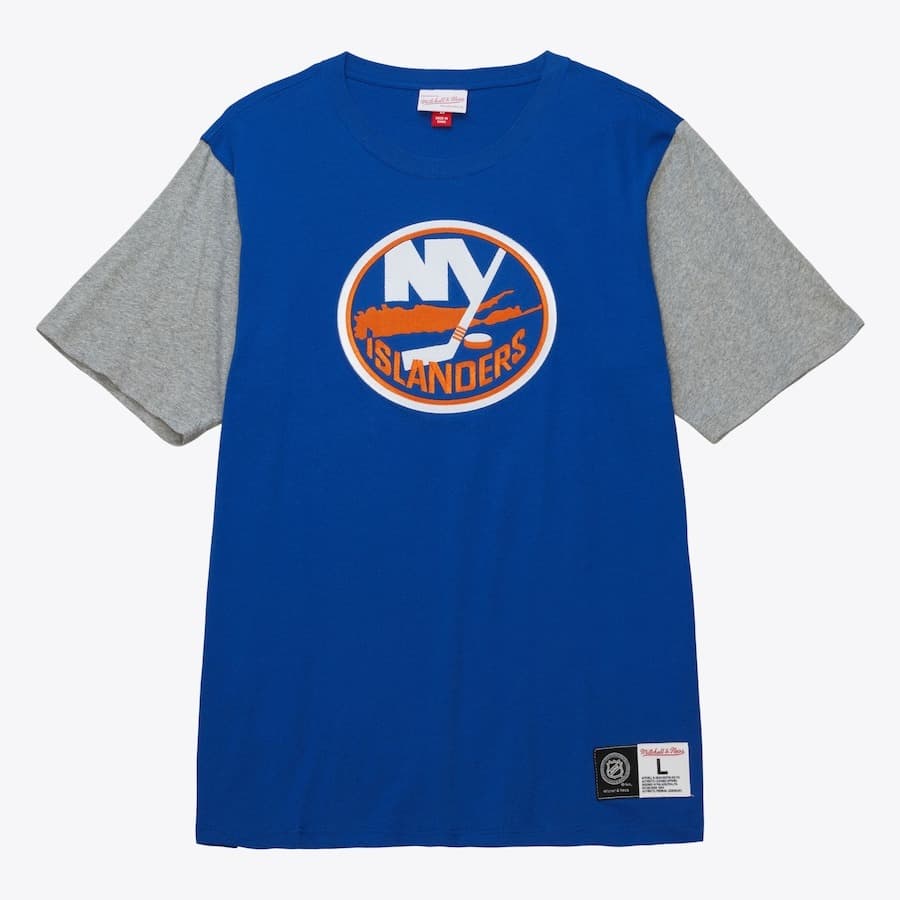 Mitchell-Ness-Royal-New-York-Islanders-Color-Blocked-T-Shirt