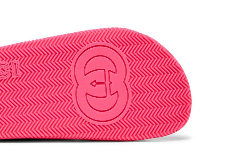 Сандалии Gucci Wmns Web Stripe Slide Sandal 'Coral'