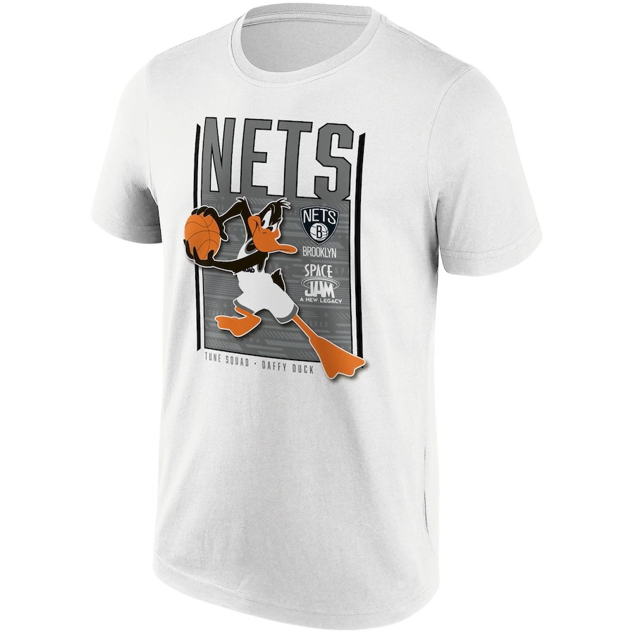 Футболка Brooklyn Nets Fanatics Branded Space Jam Tune Squad Daffy Duck T-Shirt – Mens