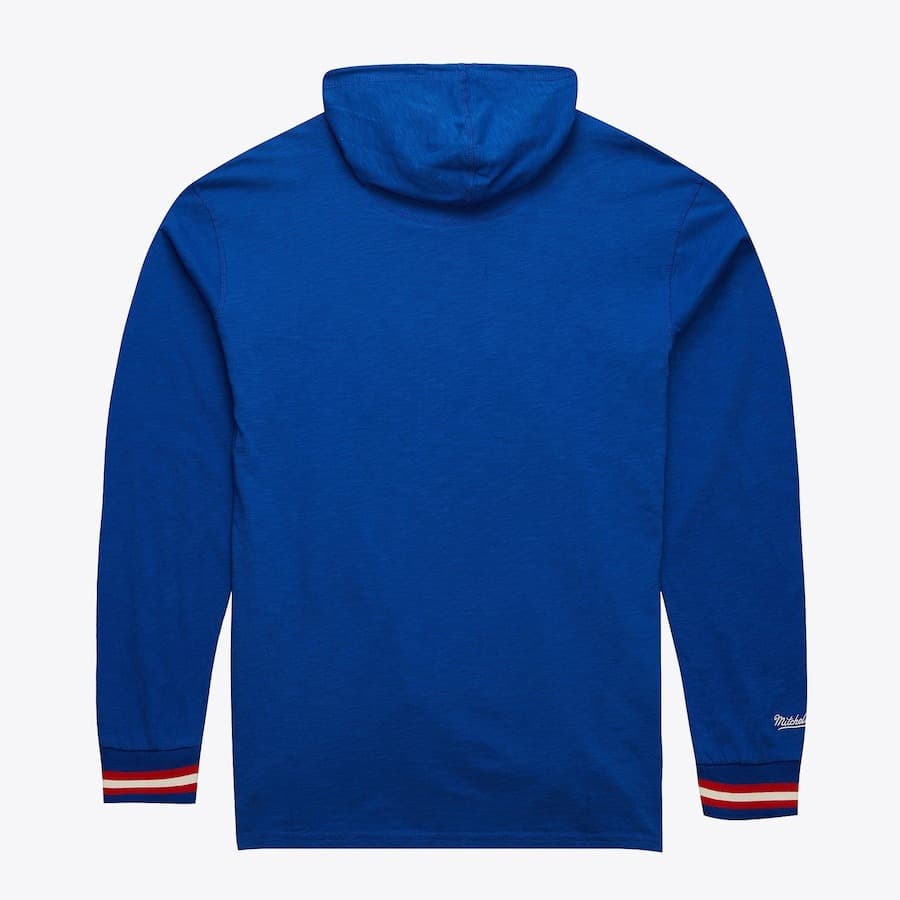 Худи Mitchell & Ness Royal Denver Nuggets Legendary Slub Vintage Logo Pullover Hoodie