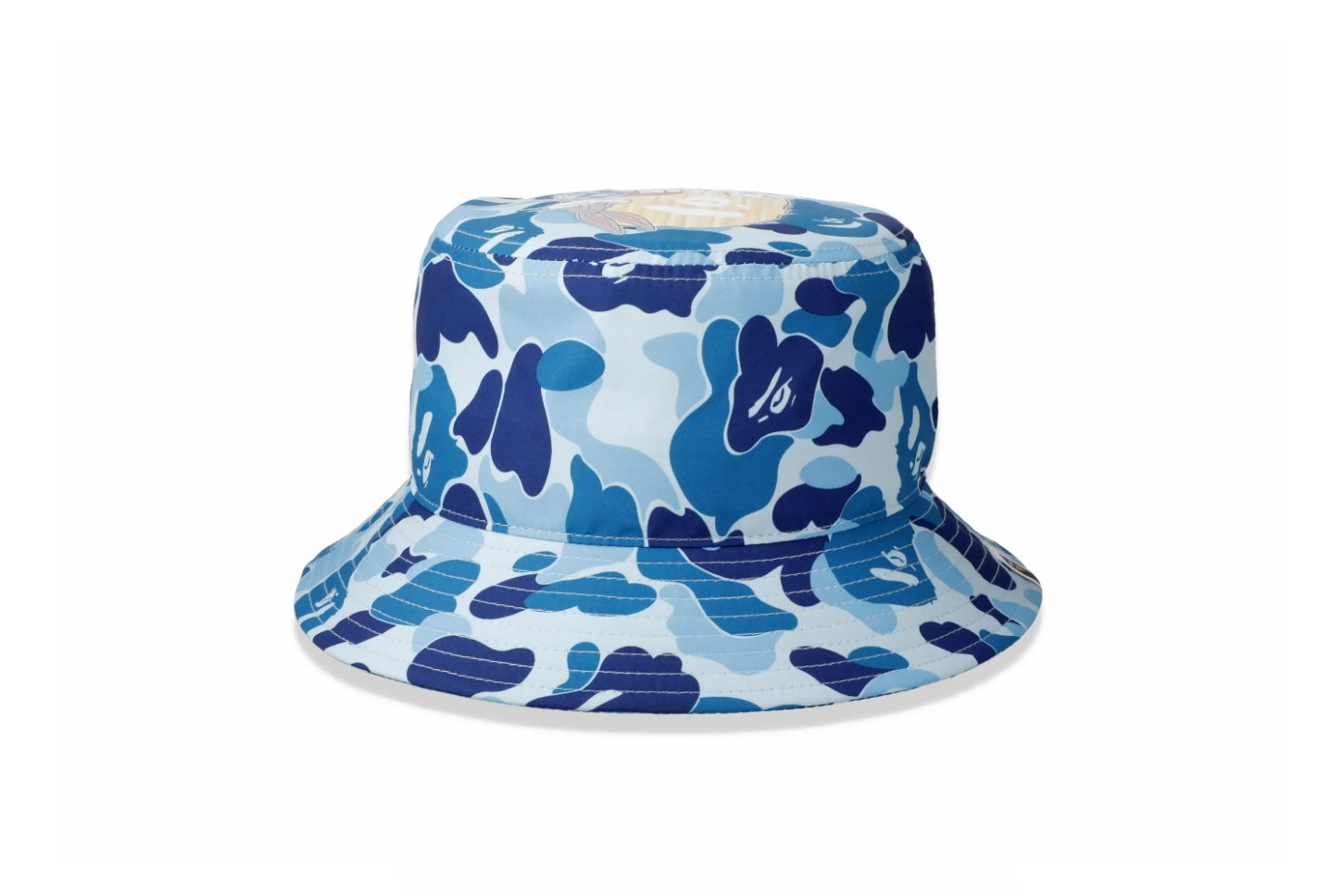 Панама BAPE x Space Jam ABC Camo Bucket Hat Blue