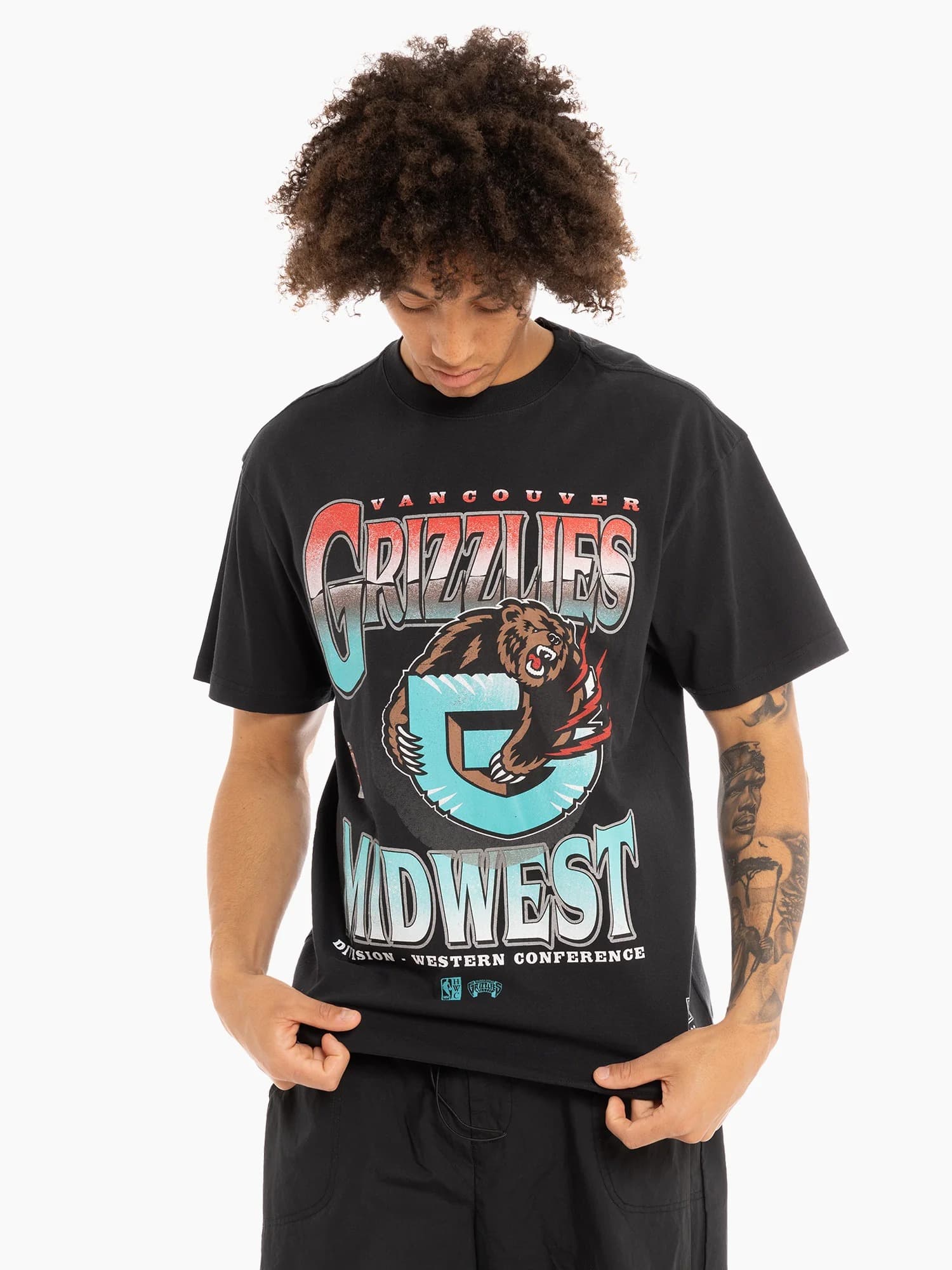Футболка Mitchell & Ness Vancouver Grizzlies Metallic Vintage T-Shirt