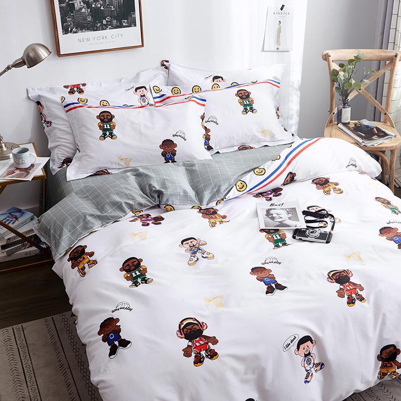 Постельное бельё NBA Players Multicolor White