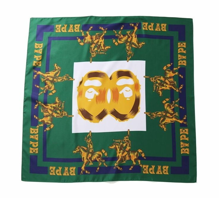 Шарф BAPE Double Ape Head Scarf Green