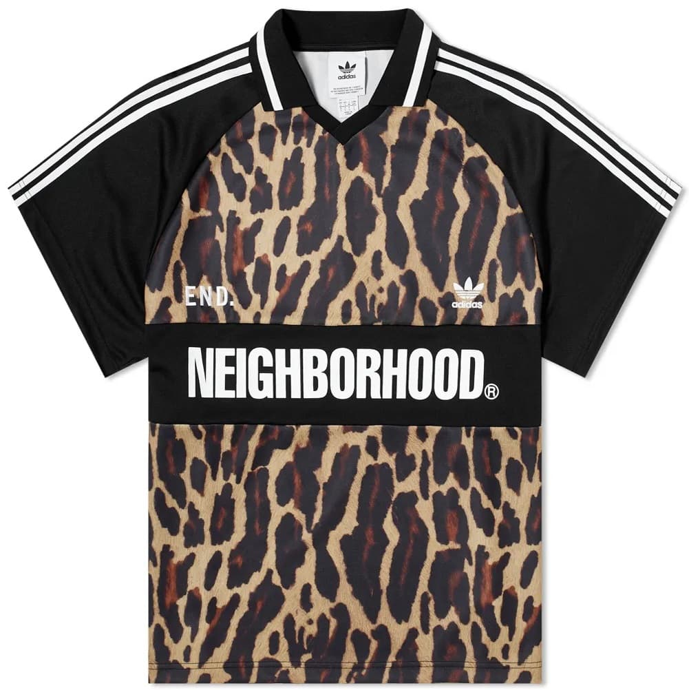 Футболка Neighborhood x END x adidas Oversize Jersey Leopard