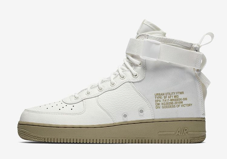 Кроссовки Nike SF Air Force 1 Mid 'Olive Ivory'