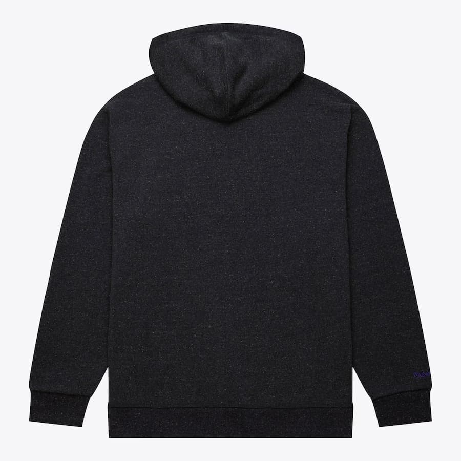 Худи Mitchell & Ness Black Sacramento Kings Snow Washed Fleece Pullover Hoodie