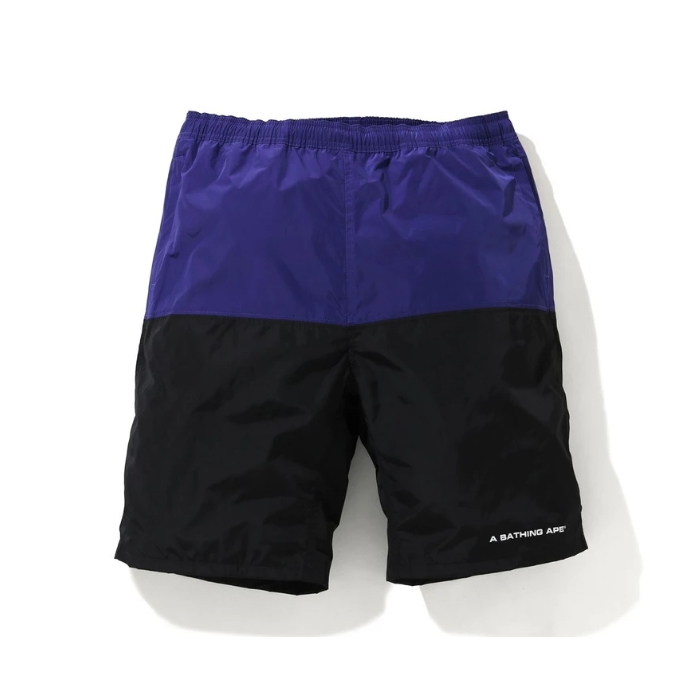 Спортивные шорты BAPE Color Block Track Short Black/Blue