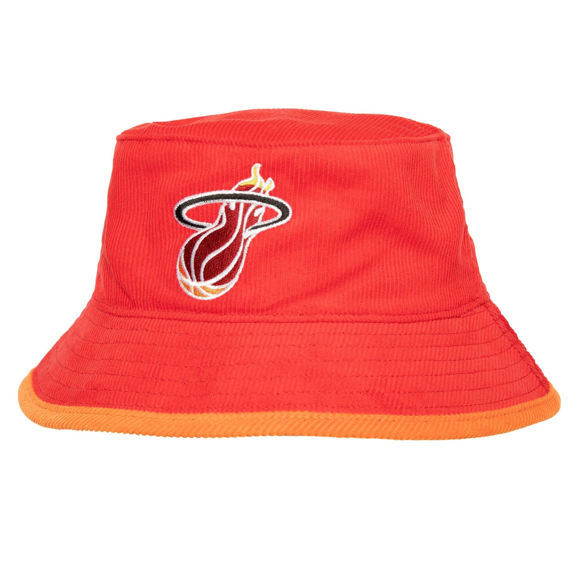 Панама Mitchell & Ness Team Cord HWC Miami Heat Bucket Hat