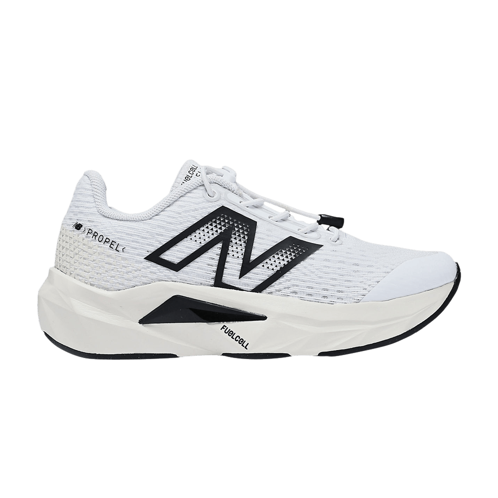 Кроссовки New Balance FuelCell Propel v5 Bungee Lace Little Kid 'White Black'