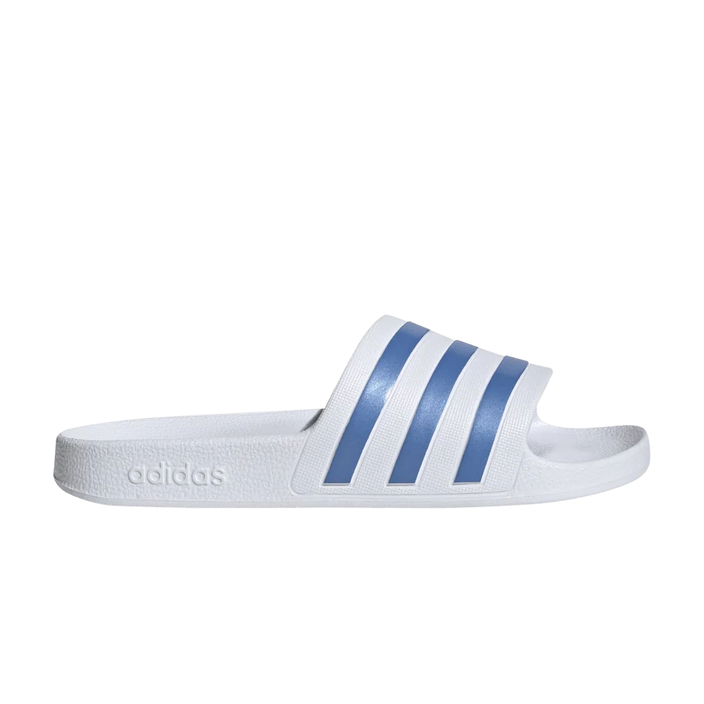 Adidas-Wmns-Adilette-Aqua-Slide-White-Blue-Fusion