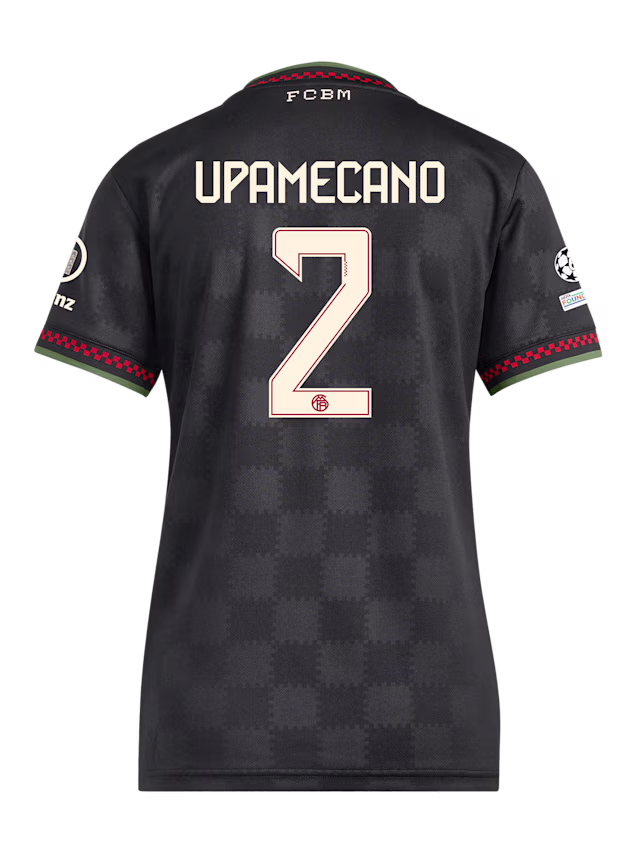Женское футбольное джерси FC Bayern Munich Champions League Jersey 25-26 UPAMECANO 2