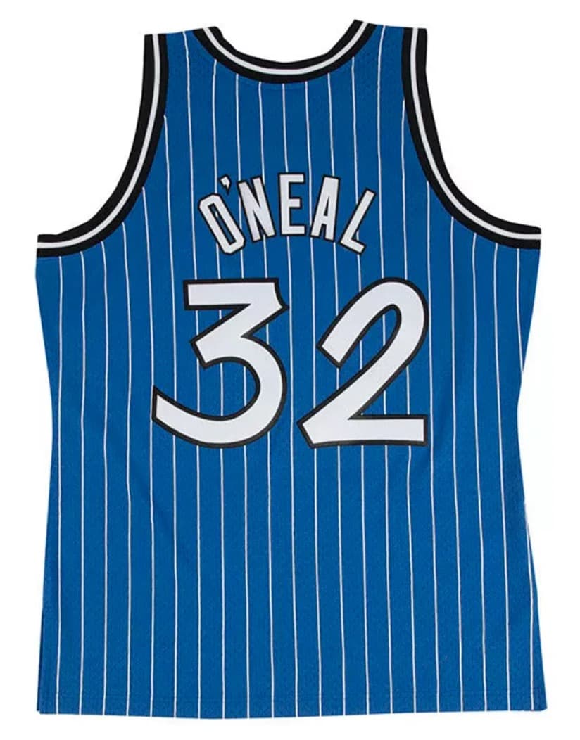 Баскетбольная джерси 1994-95 Orlando Magic Shaquille O’Neal #32 Swingman Hardwood Classics Blue Pinstripes Jersey