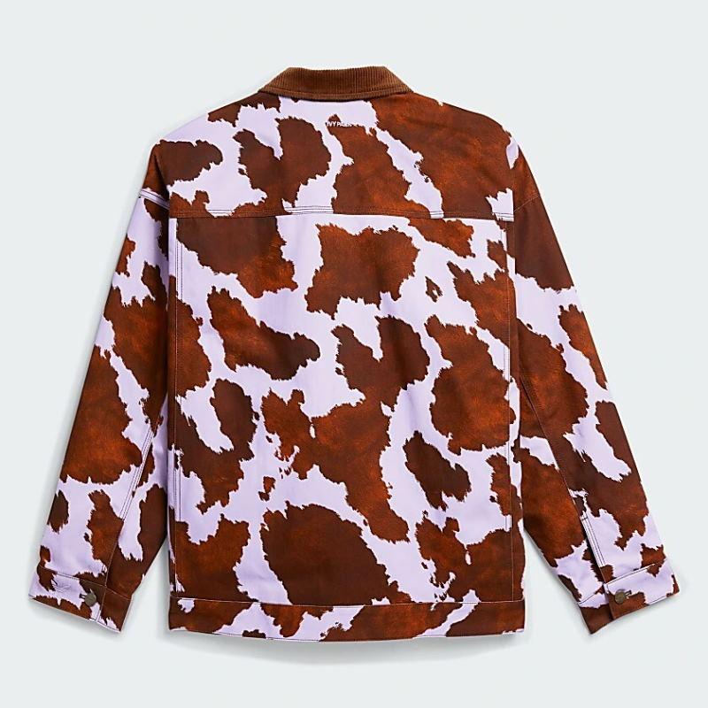 Куртка adidas Ivy Park Denim Cow-Print Jacket (All Gender) AOP Cow Hide/Purple Glow