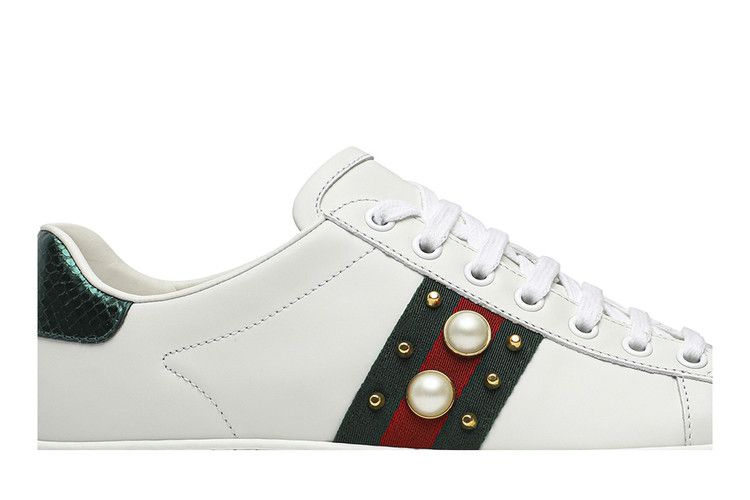 Кроссовки Gucci Wmns Ace Studded 'White'