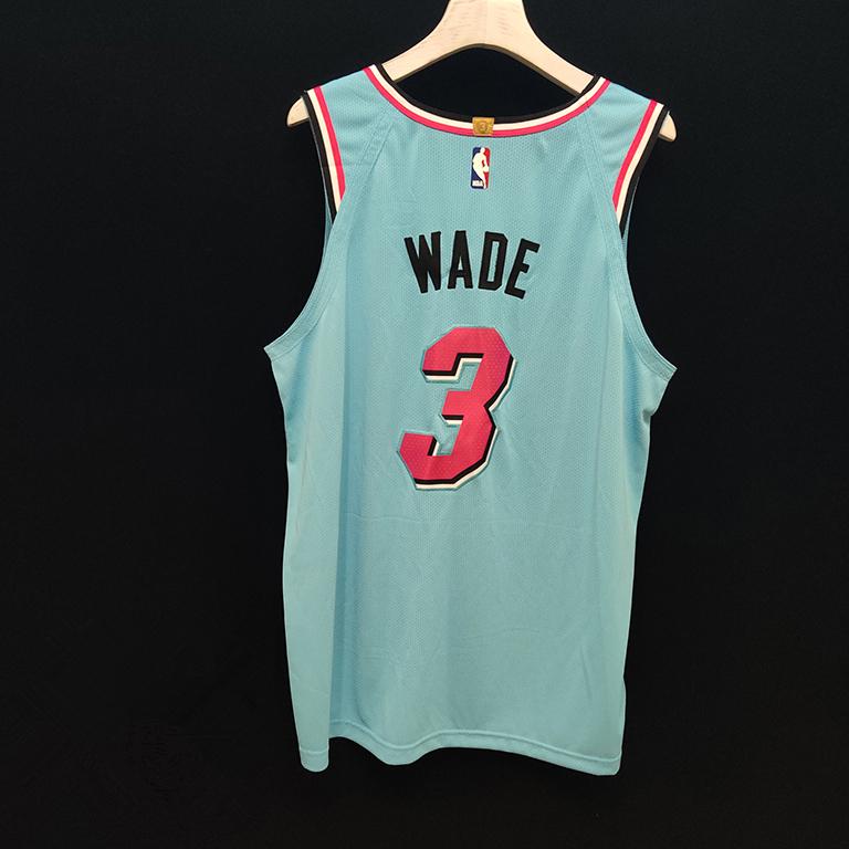 Баскетбольная джерси 2019-20 Dwyane Wade Miami Heat Nike Authentic Jersey Blue City Edition