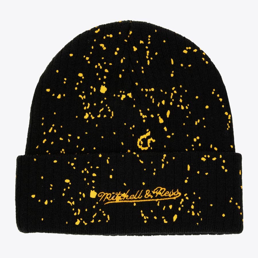 Шапка Mitchell & Ness Black Boston Bruins Nep Vintage Cuffed Knit Hat
