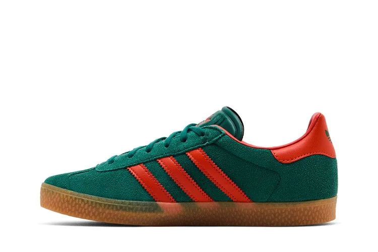 Кроссовки adidas Gazelle J 'Collegiate Green Preloved Red'
