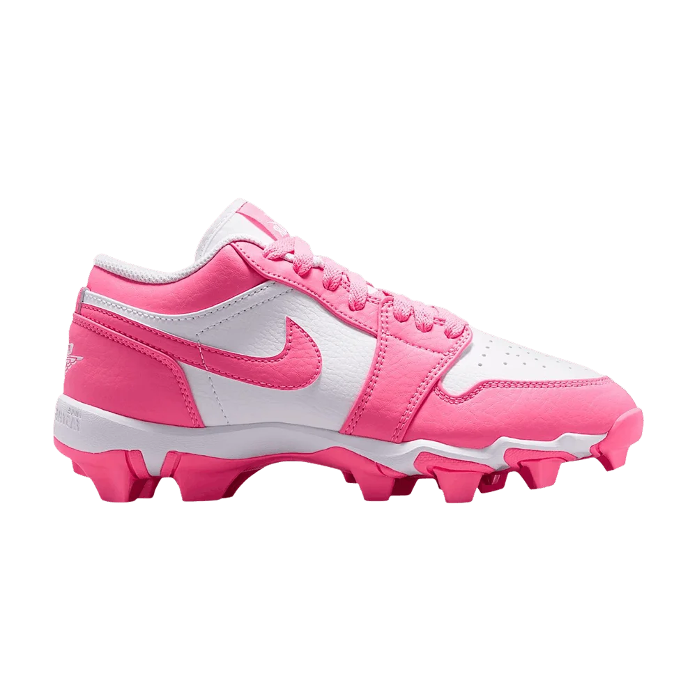 Кроссовки Air Jordan 1 Low Cleat GS 'White Sunset Pulse'