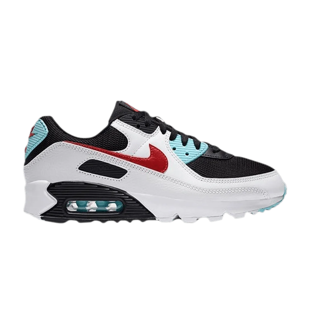 Krossovki-Nike-Wmns-Air-Max-90-Bleached-Aqua-Red
