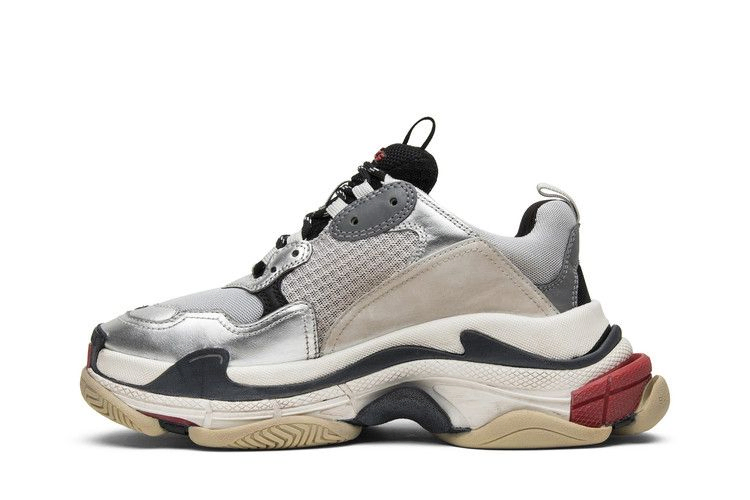 Кроссовки Balenciaga Triple S Sneaker 'Silver' 2018