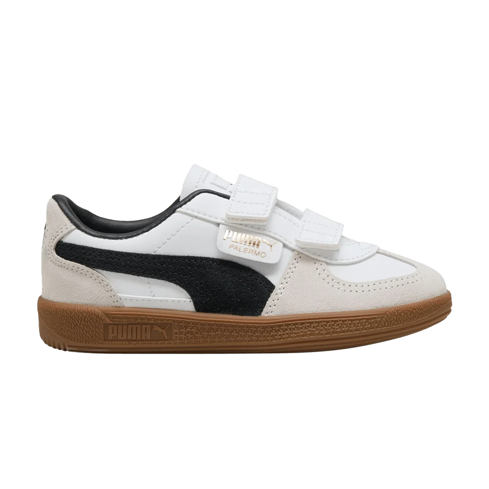 Кроссовки Puma Palermo Elevata Leather Little Kid 'White Vapor Grey Gum'