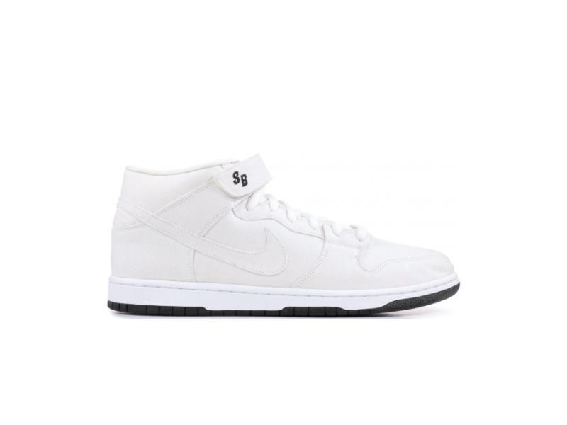Кроссовки Nike Dunk Mid Pro SB White White