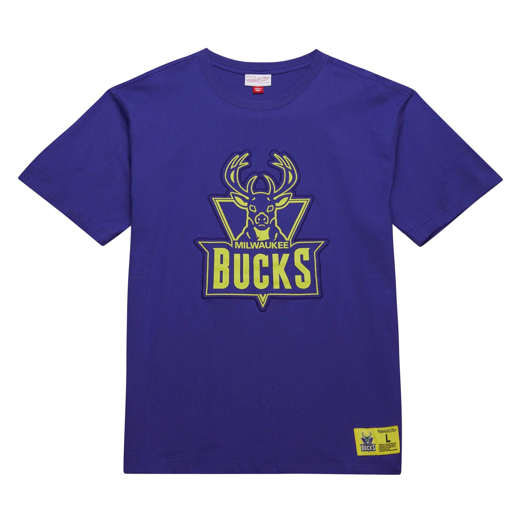 Футболка Mitchell & Ness Neon Nights SS Premium Tee Milwaukee Bucks