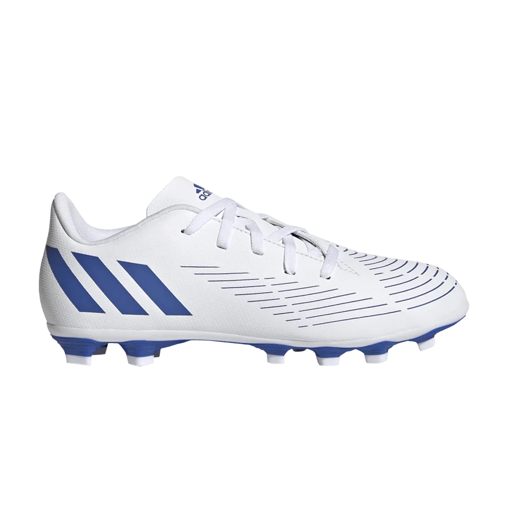 Кроссовки Adidas Predator Edge.4 FG J 'White Hi-Res Blue'