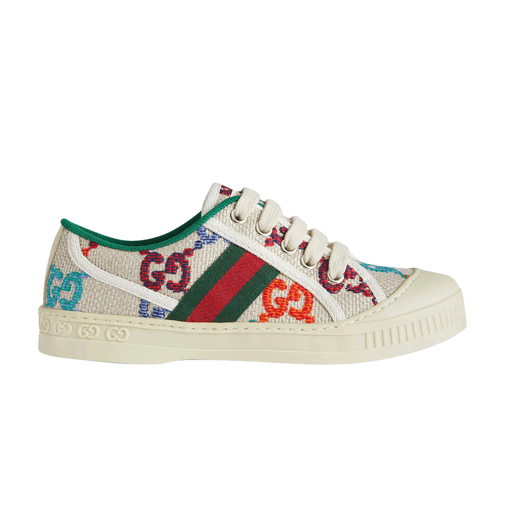 Кроссовки Gucci Tennis 1977 Kids 'GG Embroidered Logo - White Multi'