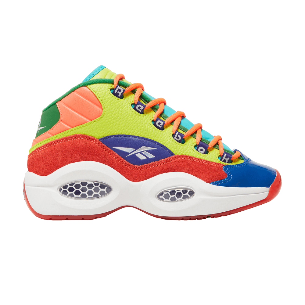 Кроссовки Reebok Question Mid Big Kid 'Color Explosion'