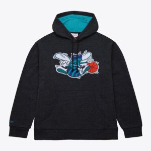 Mitchell-Ness-Black-Charlotte-Hornets-Snow-Washed-Fleece-Pullover-Hoodie-300x300