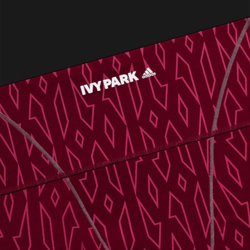 Короткие тайтсы adidas Ivy Park Monogram Short Tights Bold Pink