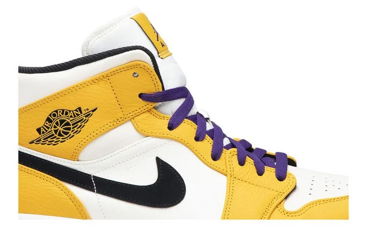 Кроссовки Air Jordan 1 Mid 'Lakers'