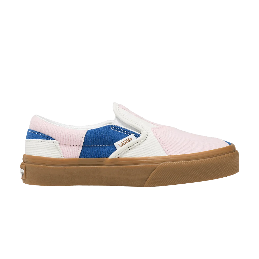 Кроссовки Vans Classic Slip-On V Kids 'Corduroy Patchwork'