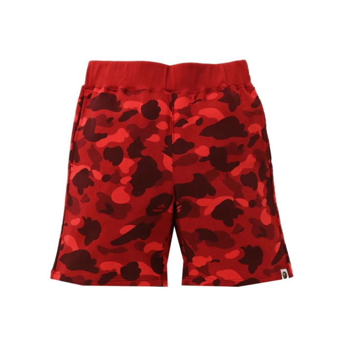 Спортивные шорты BAPE Color Camo Sweat Shorts Red (SS21)