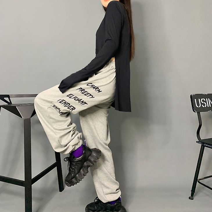 2020-Charm-Hip-hop-Style-Sweatpants-Grey-8