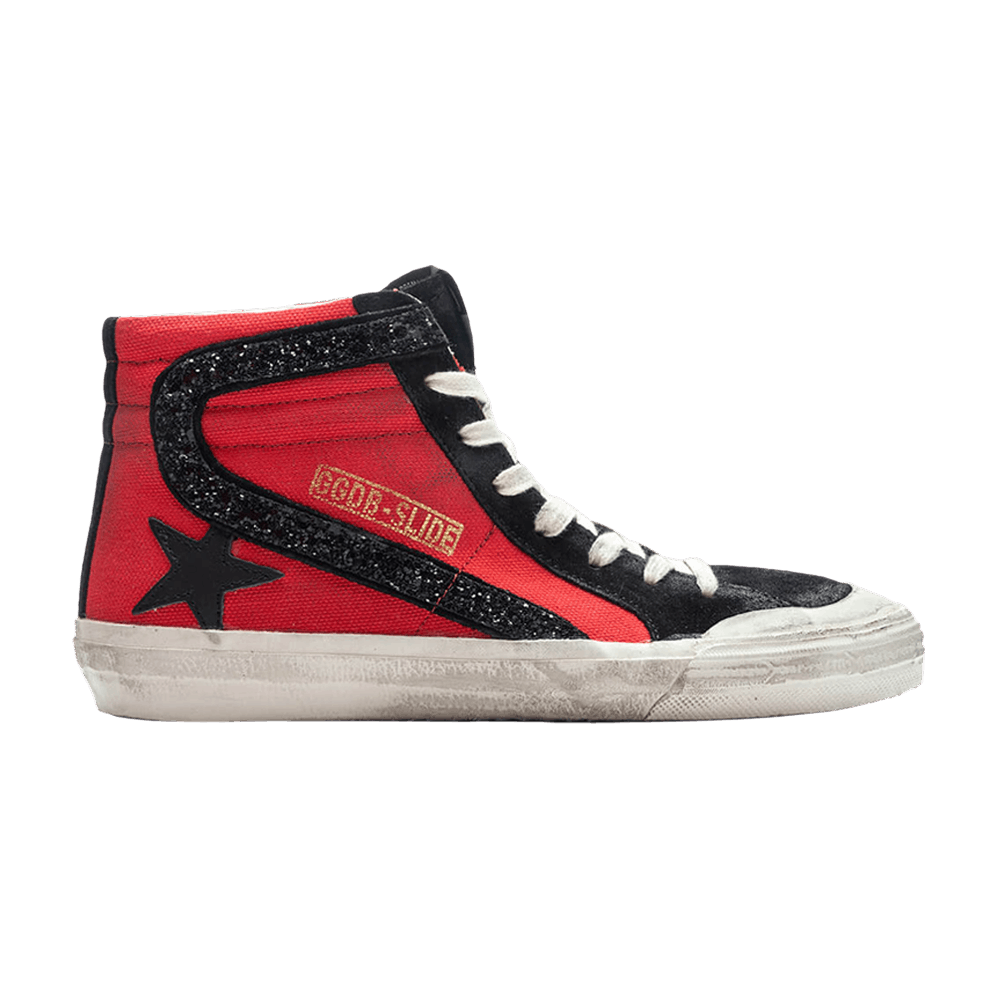 Кроссовки Golden Goose Wmns Slide Sneaker 'Penstar - Red Black'