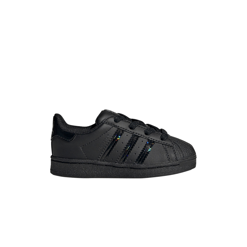 Кроссовки Adidas Superstar EL I 'Triple Black Iridescent'