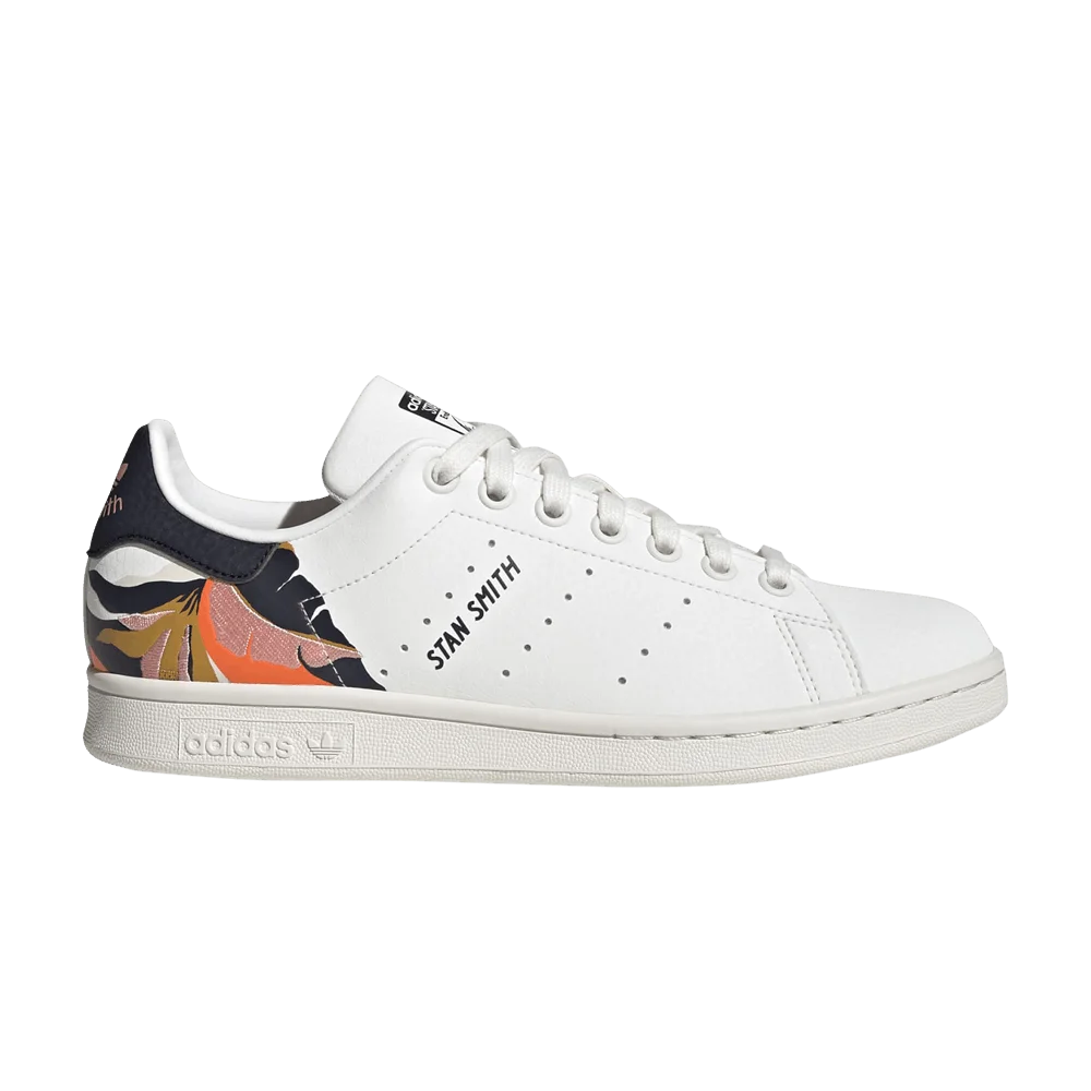 Krossovki-Adidas-Wmns-Stan-Smith-White-Legend-Ink-Orange