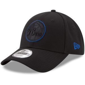 Mens-New-Era-Black-Philadelphia-76ers-9FORTY-Adjustable-Hat-300x300