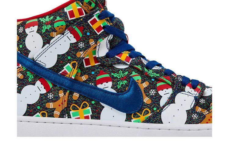Кроссовки Concepts x Nike SB Dunk Pro High 'Ugly Christmas Sweater' 2017 Special Box