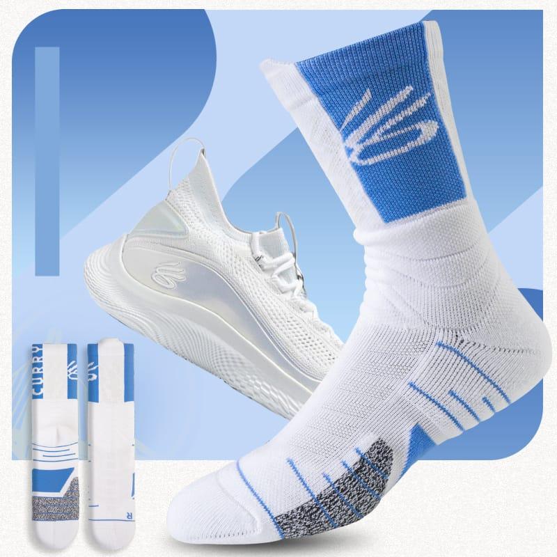 Спортивные носки Ehot Curry White-Blue Quarter Socks