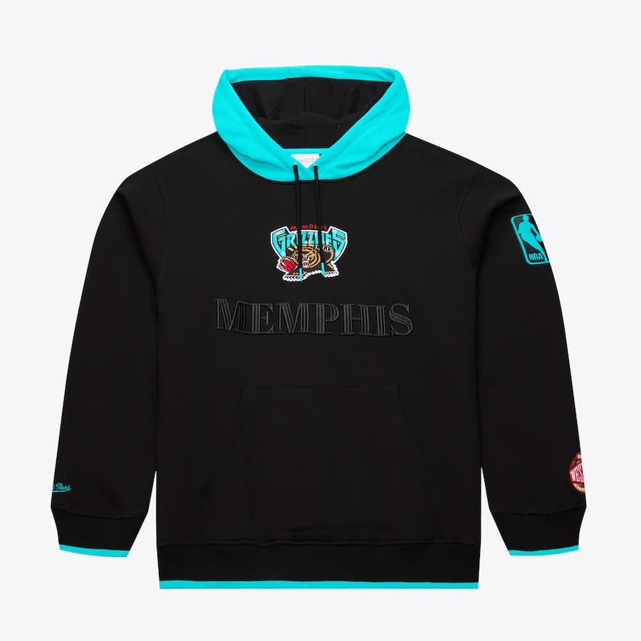 Худи Mitchell & Ness Black Memphis Grizzlies Team OG 3.0 Vintage Fleece Pullover Hoodie