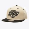 Mitchell-Ness-Cream-Black-Los-Angeles-Kings-Vintage-Logo-Snapback-Hat-100x100