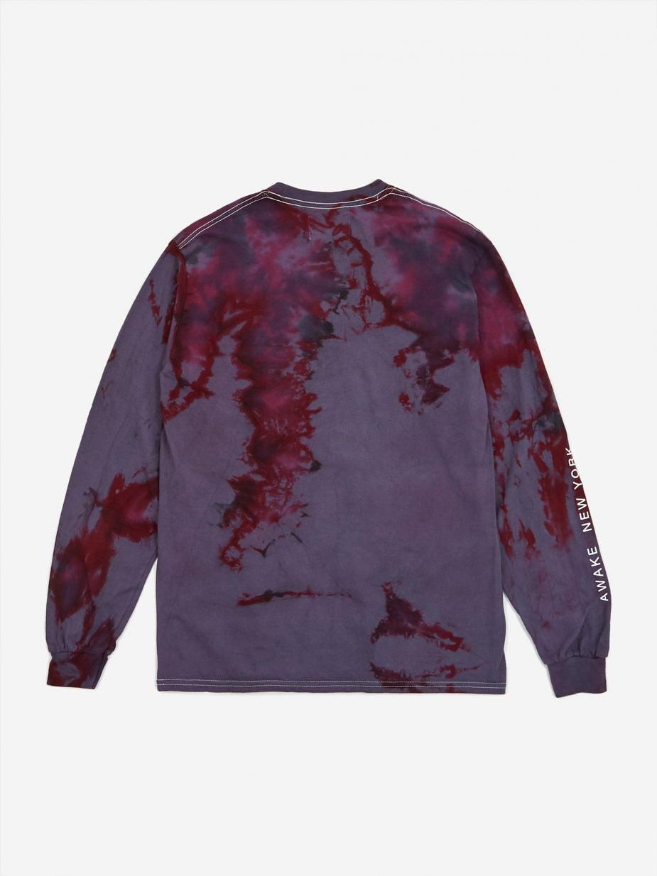 Футболка Awake Mother Mary L/S Tee Tie Dye Charcoal