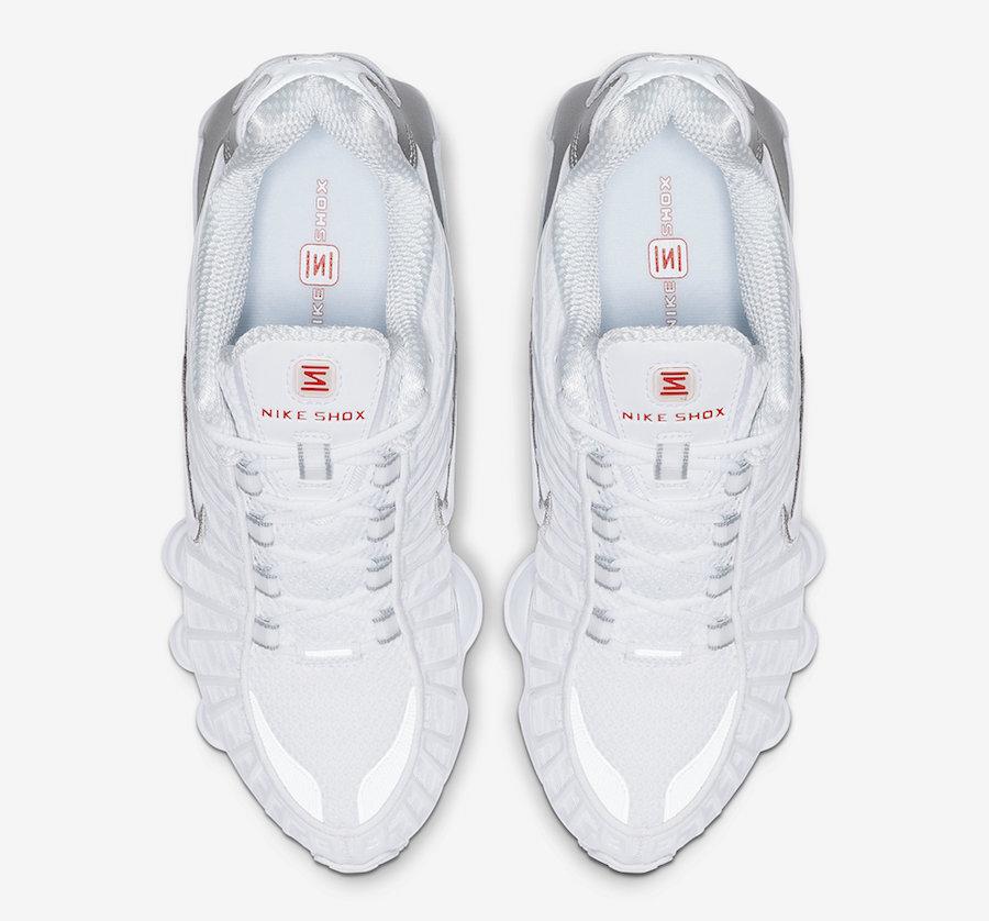 Кроссовки Nike Shox TL White Metallic Silver (W)