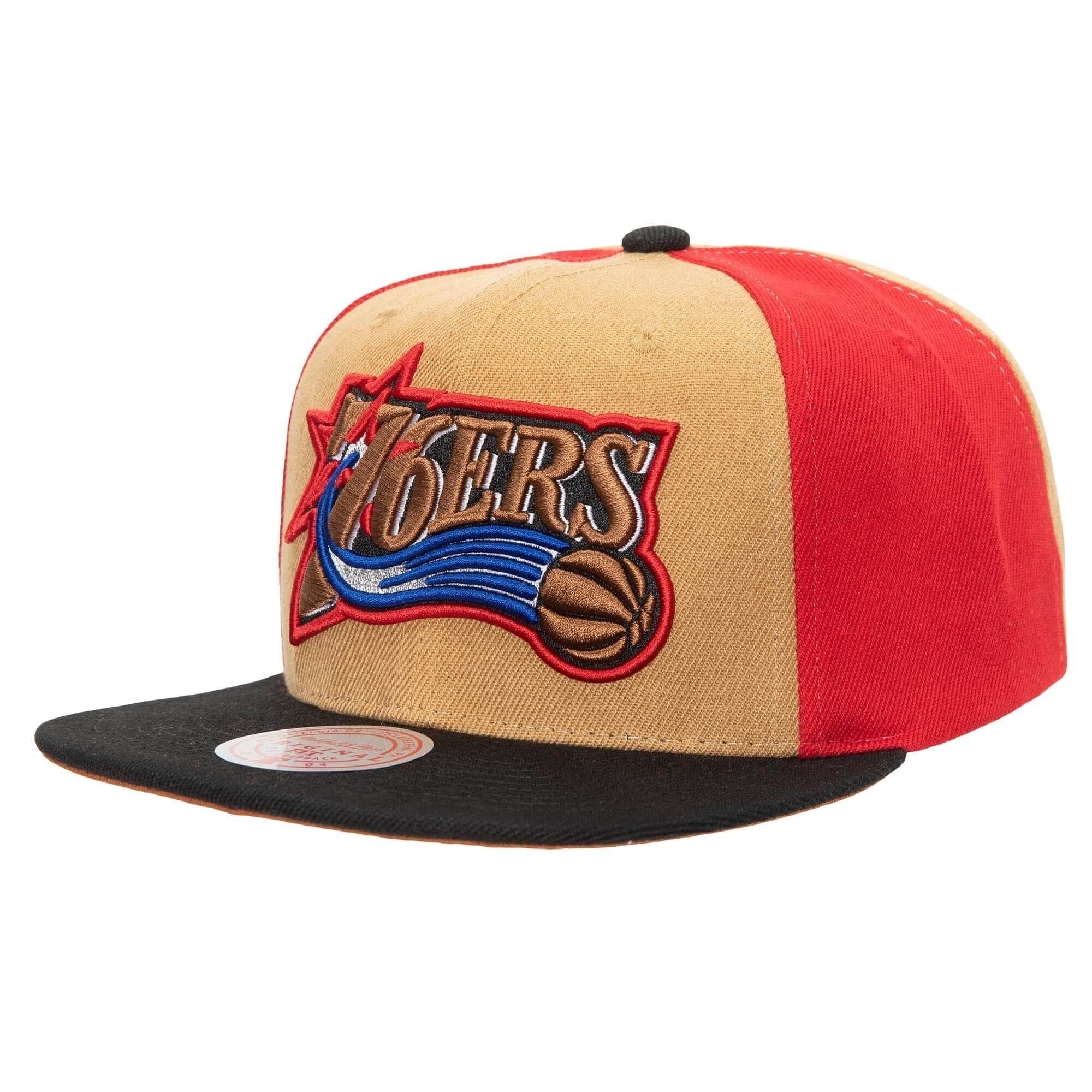 Бейсболка Mitchell & Ness On The Block Snapback HWC Philadelphia 76ers